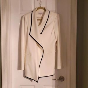 Cream, Calvin Klein dress blazer